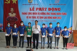 LĐLĐ huyệnVĩnh Lộc phát động hưởng ứng “Tháng Công nhân”, “Tháng hành động an toàn, vệ sinh lao động” năm 2022