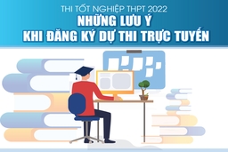 [Infographics] - Thi tốt nghiệp THPT 2022: Những lưu ý khi đăng ký dự thi trực tuyến