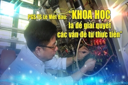 PGS.TS Lê Viết Báu: “Khoa học là để giải quyết các vấn đề từ thực tiễn”