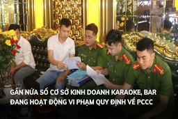 Gần 50% cơ sở kinh doanh karaoke, bar đang hoạt động vi phạm quy định về PCCC