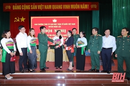 Đại tướng Lương Cường và các ĐBQH tỉnh Thanh Hóa tiếp xúc cử tri huyện Ngọc Lặc