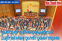 Bản tin 18h ngày 9-1: Kỳ họp bất thường lần thứ 2: Quốc hội thông qua một số luật và nghị quyết quan trọng