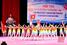 Hội LHPN TP Thanh Hóa tổ chức hội thi dân vũ thể thao