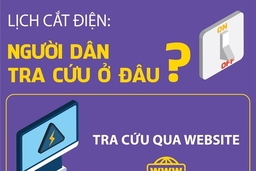 Người dân tra cứu lịch cắt điện ở đâu?