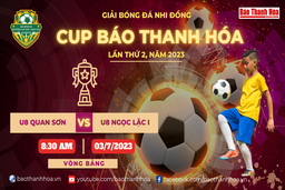 [TRỰC TIẾP] U8 Quan Sơn - U8 Ngọc Lặc 1 | Giải bóng đá Nhi đồng Cúp Báo Thanh Hóa 2023