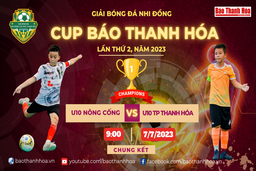 [TRỰC TIẾP] Chung kết: U10 TP Thanh Hoá - U10 Nông Cống|Giải bóng đá Nhi đồng Cup Báo Thanh Hoá năm 2023