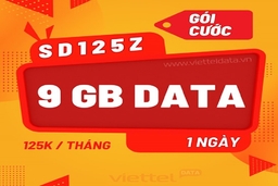 SD125Z – Gói Cước 4G Viettel 9GB/Ngày Siêu Ưu Đãi DATA