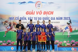 Thanh Hoá xếp thứ 3 toàn đoàn vật tự do nữ tại giải vô địch quốc gia 2023