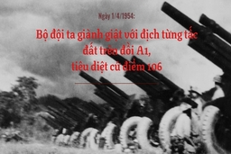 Ngày 1/4/1954: Bộ đội ta giành giật với địch từng tấc đất trên đồi A1, tiêu diệt cứ điểm 106