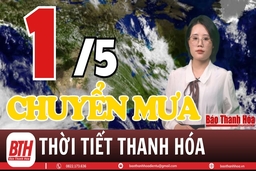 Dự báo thời tiết ngày 1/5: Dự báo thời tiết toàn vùng Thanh Hóa chi tiết 