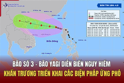 [Bản tin 18h]  Bão số 3 – bão Yagi diễn biến nguy hiểm; khẩn trương triển khai các biện pháp ứng phó