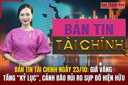 Bản tin Tài chính ngày 23/10: Giá vàng tăng “kỷ lục”, cảnh báo rủi ro sụp đổ hiện hữu