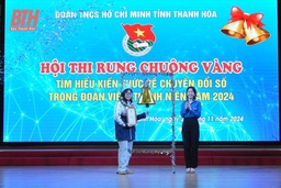 Sôi nổi Hội thi Rung chuông vàng tìm hiểu kiến thức về chuyển đổi số