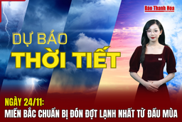 Dự báo thời tiết 24/11: Miền Bắc chuẩn bị đón đợt lạnh nhất từ đầu mùa