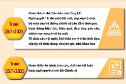 Tổng kết Nghị quyết số 18-NQ/TW: Điều chỉnh thời gian thực hiện một số nội dung