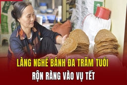 Làng nghề bánh đa trăm tuổi rộn ràng vào vụ Tết