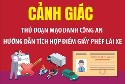 Cảnh báo thủ đoạn mạo danh công an hướng dẫn tích hợp điểm giấy phép lái xe