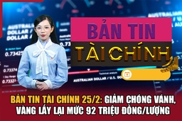 Bản tin Tài chính: Giảm chóng vánh, vàng lấy lại mức 92 triệu đồng/lượng