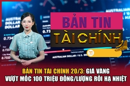 Bản tin Tài chính 20/3: Giá vàng vượt mốc 100 triệu đồng/lượng rồi hạ nhiệt