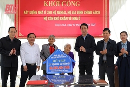 Thiệu Hóa: Huy động hơn 13 tỷ đồng hỗ trợ xây nhà ở cho hộ nghèo, hộ gia đình chính sách, hộ còn khó khăn về nhà ở 