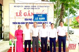 Thọ Xuân công bố đặt tên đường, phố trên địa bàn huyện
