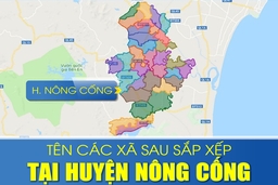 Tên các xã sau sắp xếp tại huyện Nông Cống