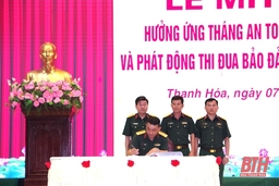 Bộ CHQS tỉnh hưởng ứng Tháng hành động An toàn vệ sinh lao động cá cược bóng đá m88 phát động thi đua bảo đảm trật tự an toàn giao thông năm 2025