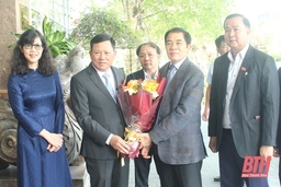 Lãnh đạo tỉnh Thanh Hóa đón Đoàn đại biểu cấp cao tỉnh Hủa Phăn