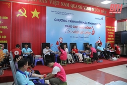 Ngày hội hiến máu tình nguyện “Trao giọt máu hồng, sẻ chia sự sống” của Vietinbank Bắc Thanh Hóa 
