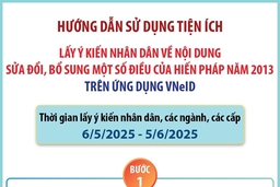 Hướng dẫn 5 bước lấy ý kiến sửa đổi Hiến pháp năm 2013 trên VNeID