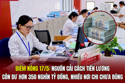 Điểm nóng 17/5: Nguồn cải cách tiền lương còn dư hơn 350 nghìn tỷ đồng, nhiều nơi chi chưa đúng