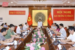 Ban Thường vụ Tỉnh ủy đánh giá kết quả thực hiện các công việc liên quan đến sắp xếp đơn vị hành chính cấp xã 