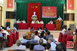 Cử tri huyện Thiệu Hóa đề nghị có chính sách đối với cán bộ chuyên trách cấp xã khi sắp xếp lại đơn vị hành chính