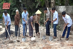 Vĩnh Lộc: Đồng loạt khởi công xây dựng nhà ở cho người có công với cách mạng, thân nhân liệt sĩ 