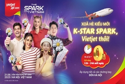 Săn vé bay 0 đồng, tận hưởng mùa hè rực rỡ với đại nhạc hội K-STAR SPARK IN VIETNAM cùng Vietjet
