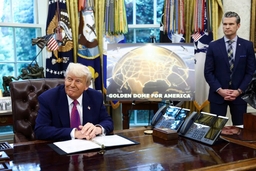 Tổng thống Donald Trump và “Vòm Vàng” bao phủ nước Mỹ