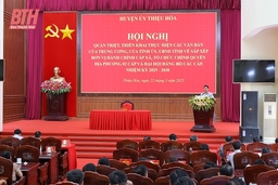Thiệu Hóa triển khai đồng bộ nhiệm vụ sắp xếp tổ chức bộ máy hành chính cấp xã và chuẩn bị đại hội đảng bộ