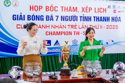 Giải Bóng đá 7 người tỉnh Thanh Hoá - Cúp Doanh nhân trẻ lần thứ II năm 2025 chính thức khởi động
