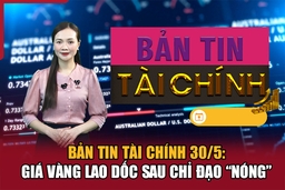 Bản tin Tài chính 30/5: Giá vàng lao dốc sau chỉ đạo “nóng”