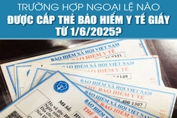[Infographics] - Trường hợp ngoại lệ nào được cấp thẻ bảo hiểm y tế giấy từ 1/6/2025?