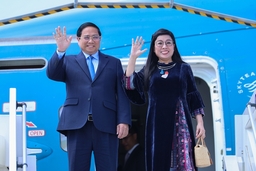 Thủ tướng Phạm Minh Chính tới Nice, bắt đầu chuyến công tác tại Cộng hòa Pháp