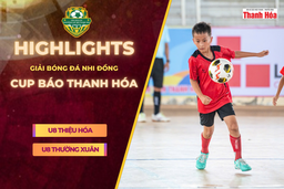 [HIGHLIGHTS] U8 Thiệu Hóa - U8 Thường Xuân|Đội trưởng lập hat-trick, Thiệu Hóa thắng trận ra quân