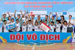 U8 Thiệu Hóa  và U10 Nghi Sơn đăng quang giải Bóng đá Nhi đồng Báo Thanh Hóa lần thứ IV năm 2025 - Cúp Xi măng Long Sơn
