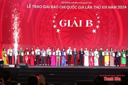 Giải  Báo chí Quốc gia lần thứ XIX:  Báo và Đài Phát thanh  - Truyền hình Thanh Hóa  đoạt giải B