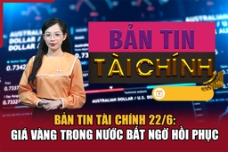 Bản tin Tài chính 22/6: Giá vàng trong nước bất ngờ hồi phục