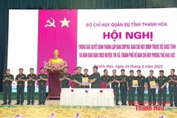 Thành lập 5 Ban Chỉ huy Phòng thủ khu vực thuộc Bộ Chỉ huy Quân sự tỉnh
