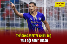 Tin thể thao 25/6: Thể Công-Viettel chiêu mộ “Vua dội bom” Lucao