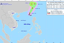 Bão số 2 di chuyển chậm, gây gió mạnh, sóng lớn trên biển