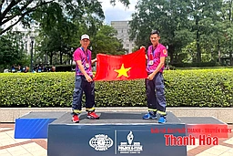 Cán bộ, chiến sĩ cảnh sát PCCC Thanh Hóa dành 2 HCB tại Đại hội thể thao cảnh sát và cứu hỏa thế giới