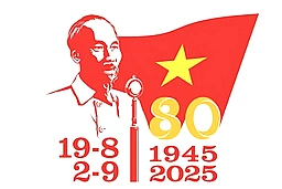 Mẫu logo chính thức cho các hoạt động kỷ niệm 80 năm Cách mạng tháng 8, Quốc khánh